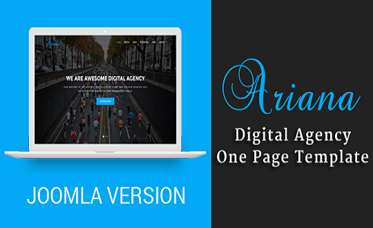 Ariana Digital Agency One Page Joomla Theme